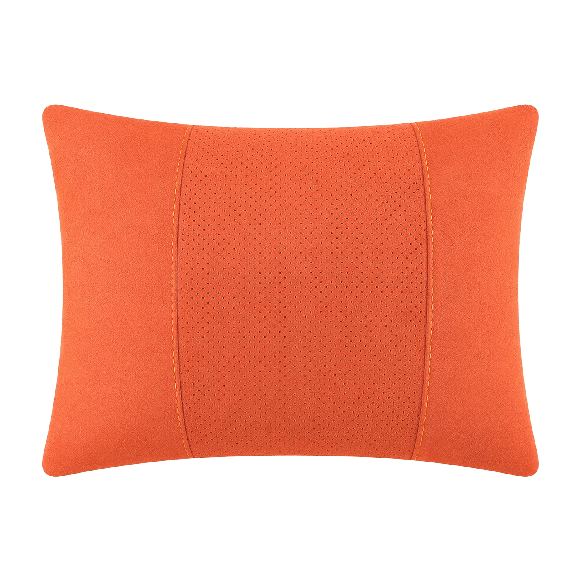 Unique Bargains Lumbar Support Pillow Down Back Support Orange 14.2" x 9.8"