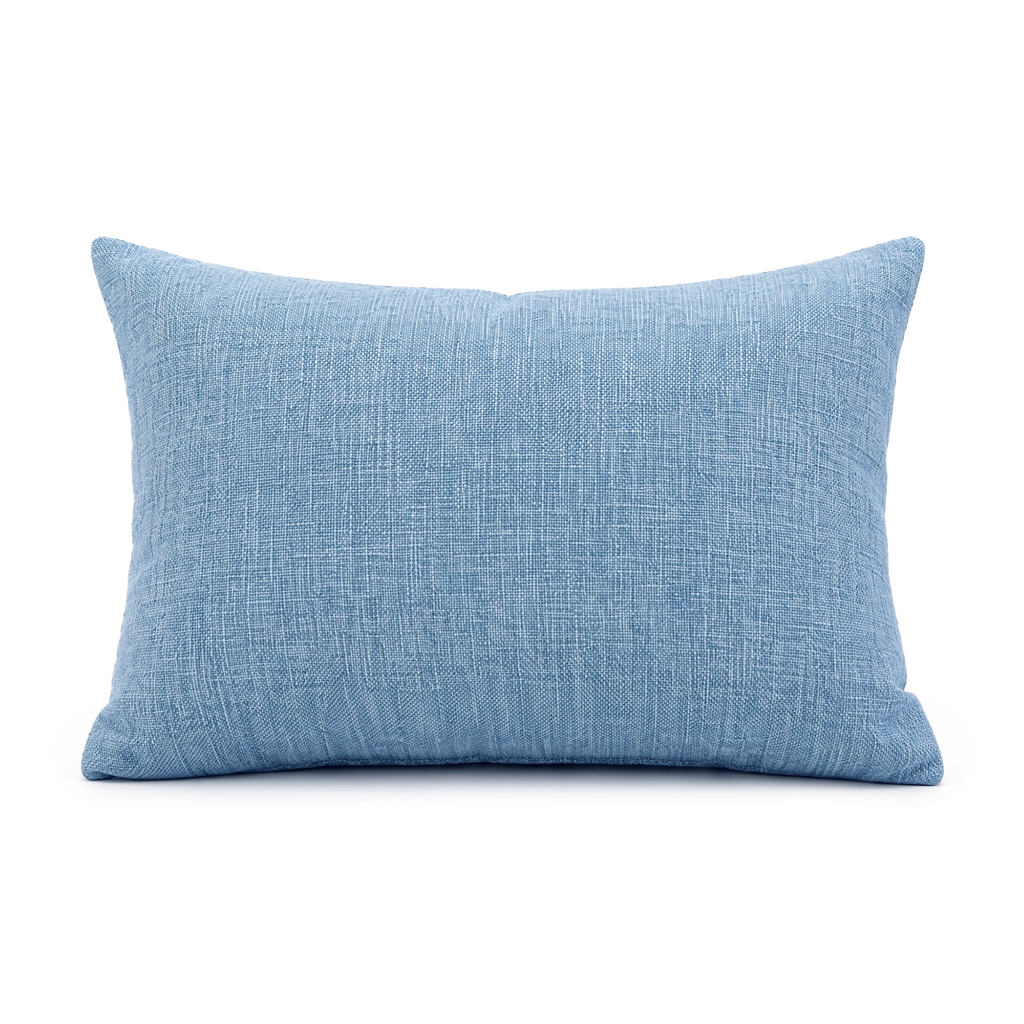 Unique Bargains Lumbar Support Pillow Flax Back Support for Driving Blue 11.8"x19.7"