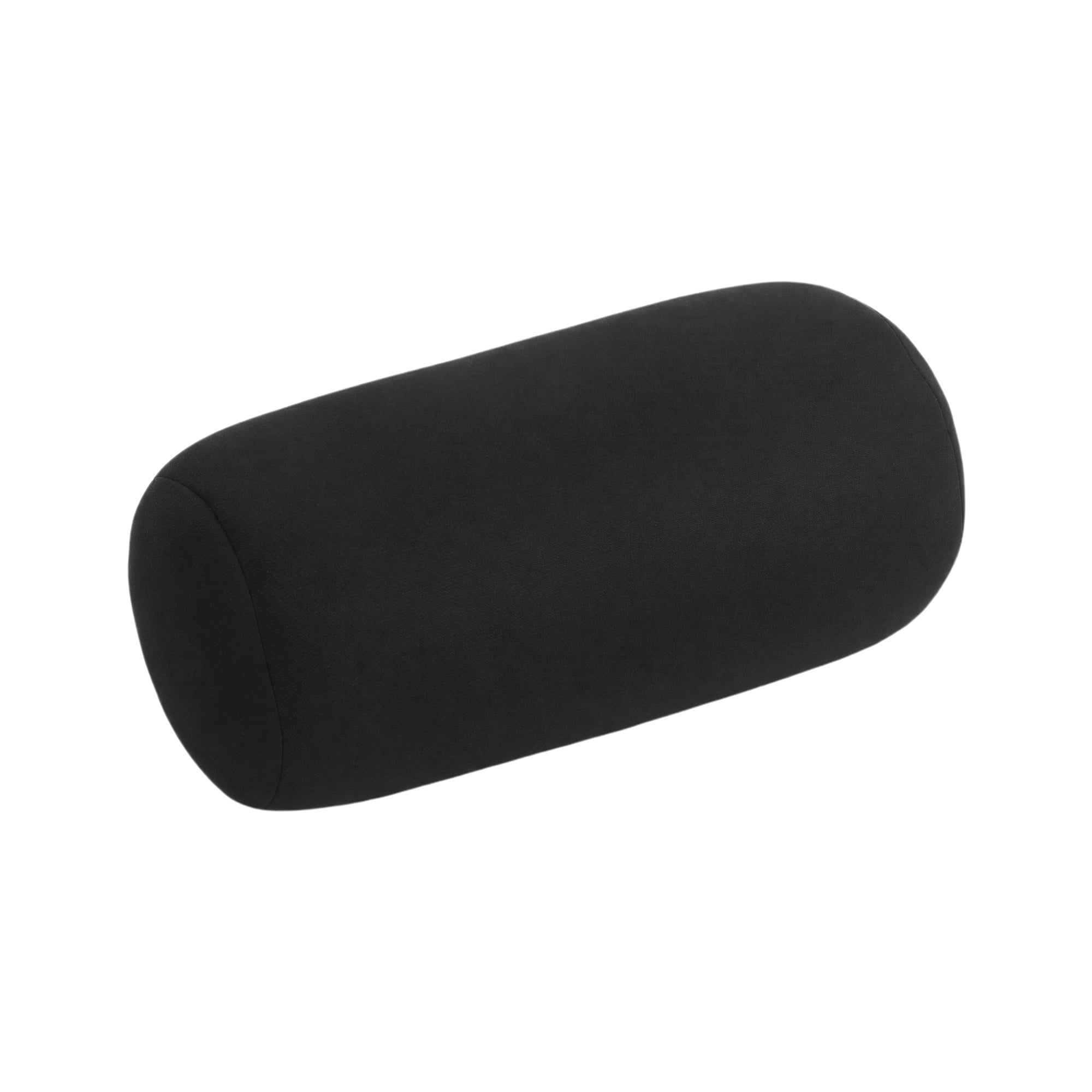 Unique Bargains Lumbar Support Pillow Foam Particle Back Support Black 11.8" x 6.3"