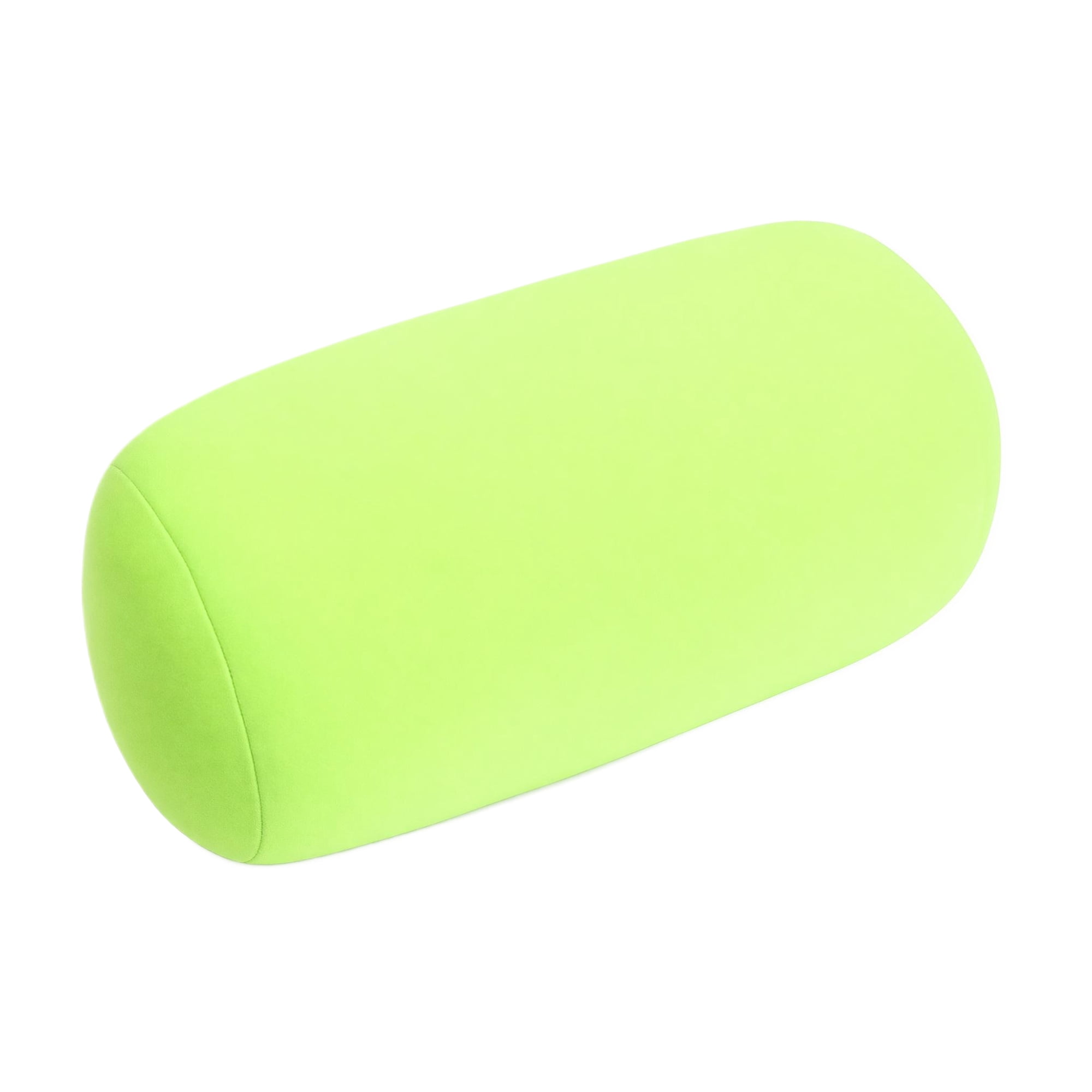 Unique Bargains Lumbar Support Pillow Foam Particle Back Support Yellow-Green 11.8" x 6.3"