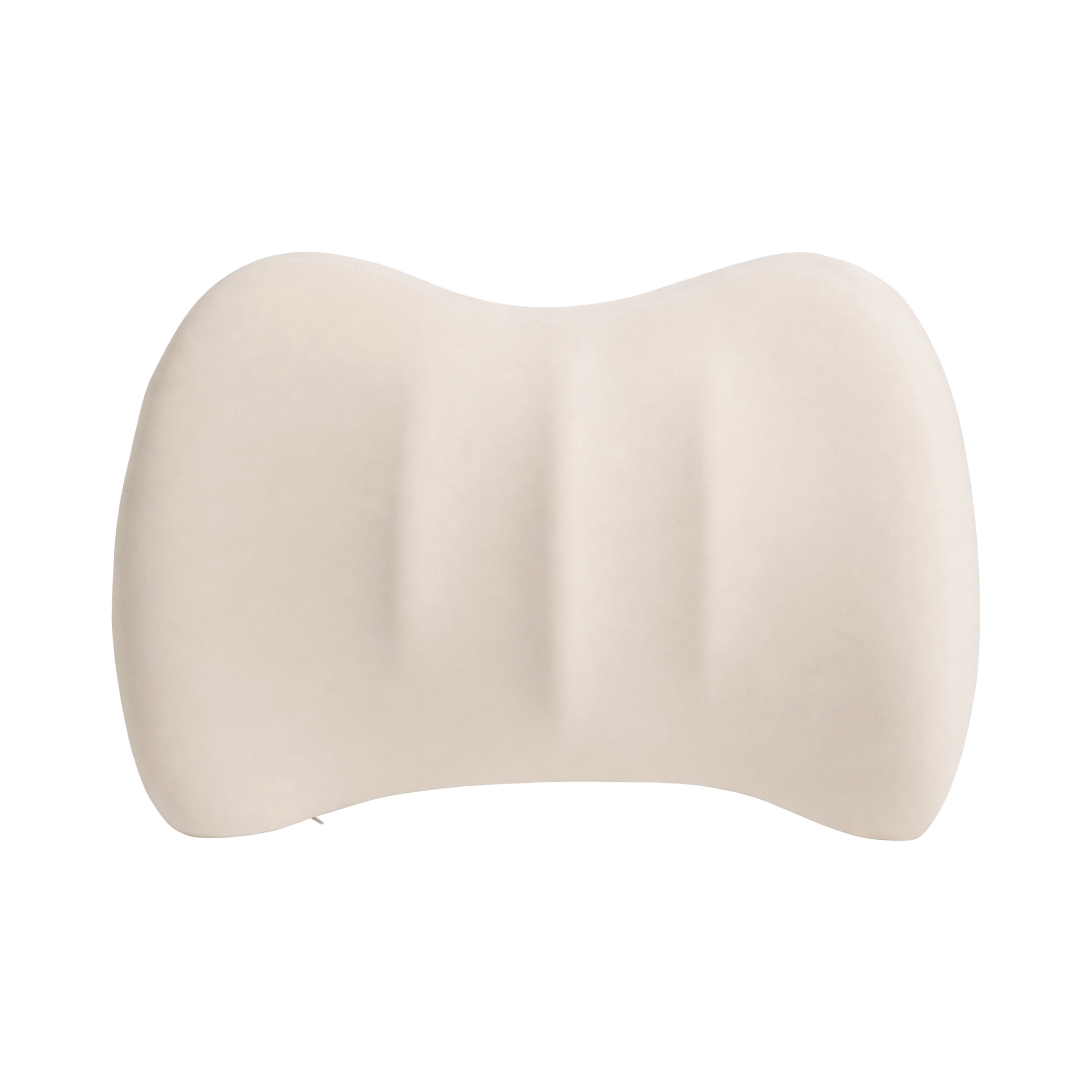 Unique Bargains Lumbar Support Pillow Memory Foam Back Support Beige 16.5" x 3.9" x 12.2"