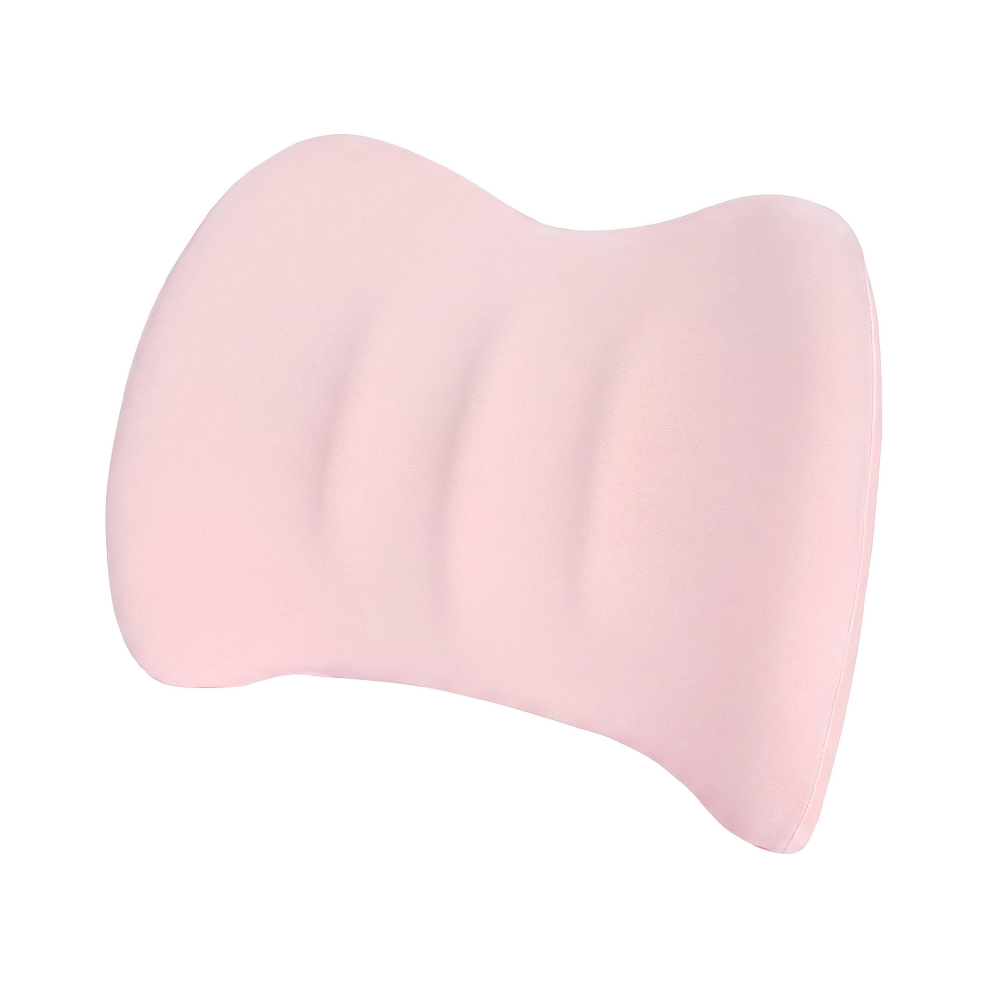 Unique Bargains Lumbar Support Pillow Memory Foam Back Support Pink 16.5" x 3.9" x 12.2"