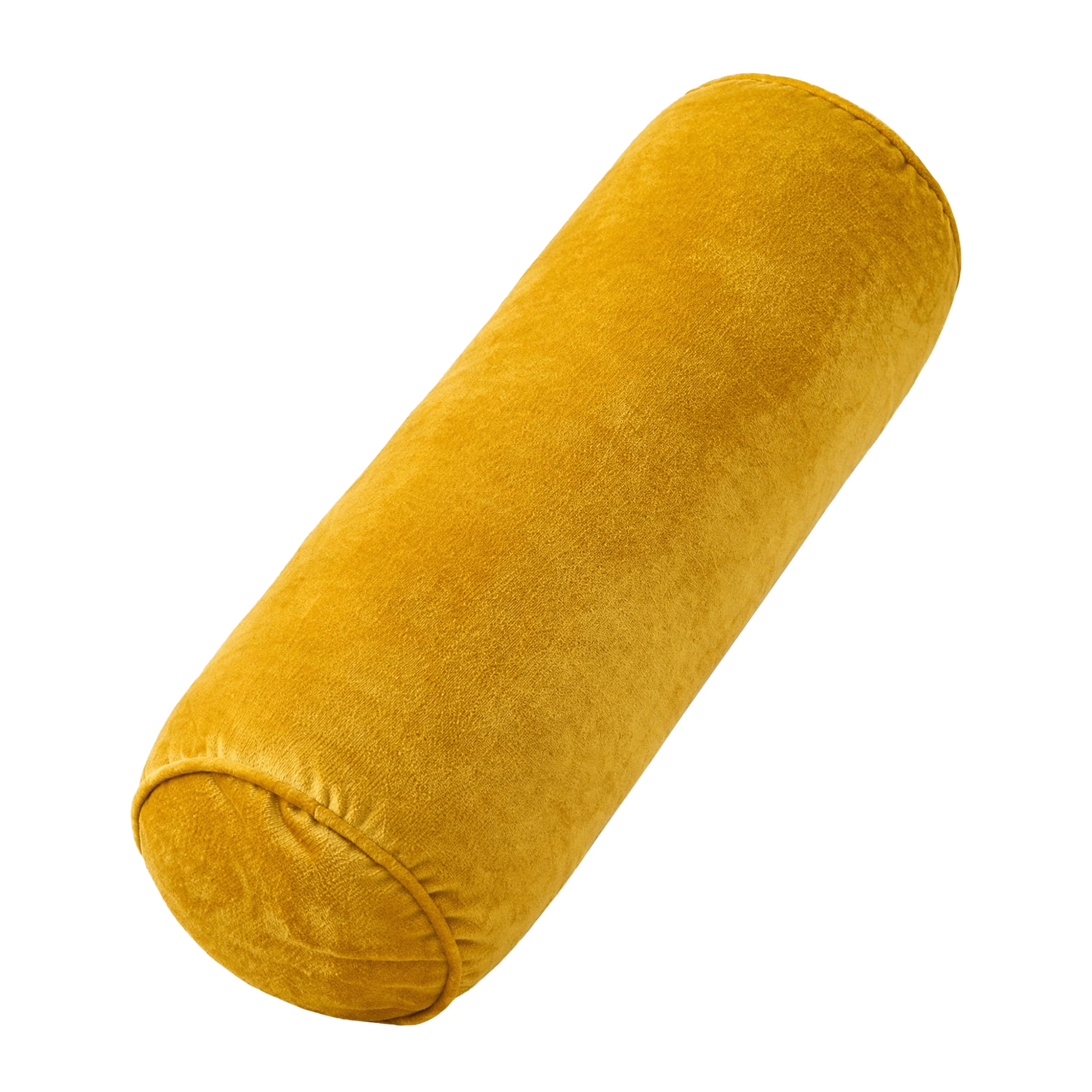 Unique Bargains Lumbar Support Wool Pillow for Back Support Ginger Yellow 19.7"x6.7"