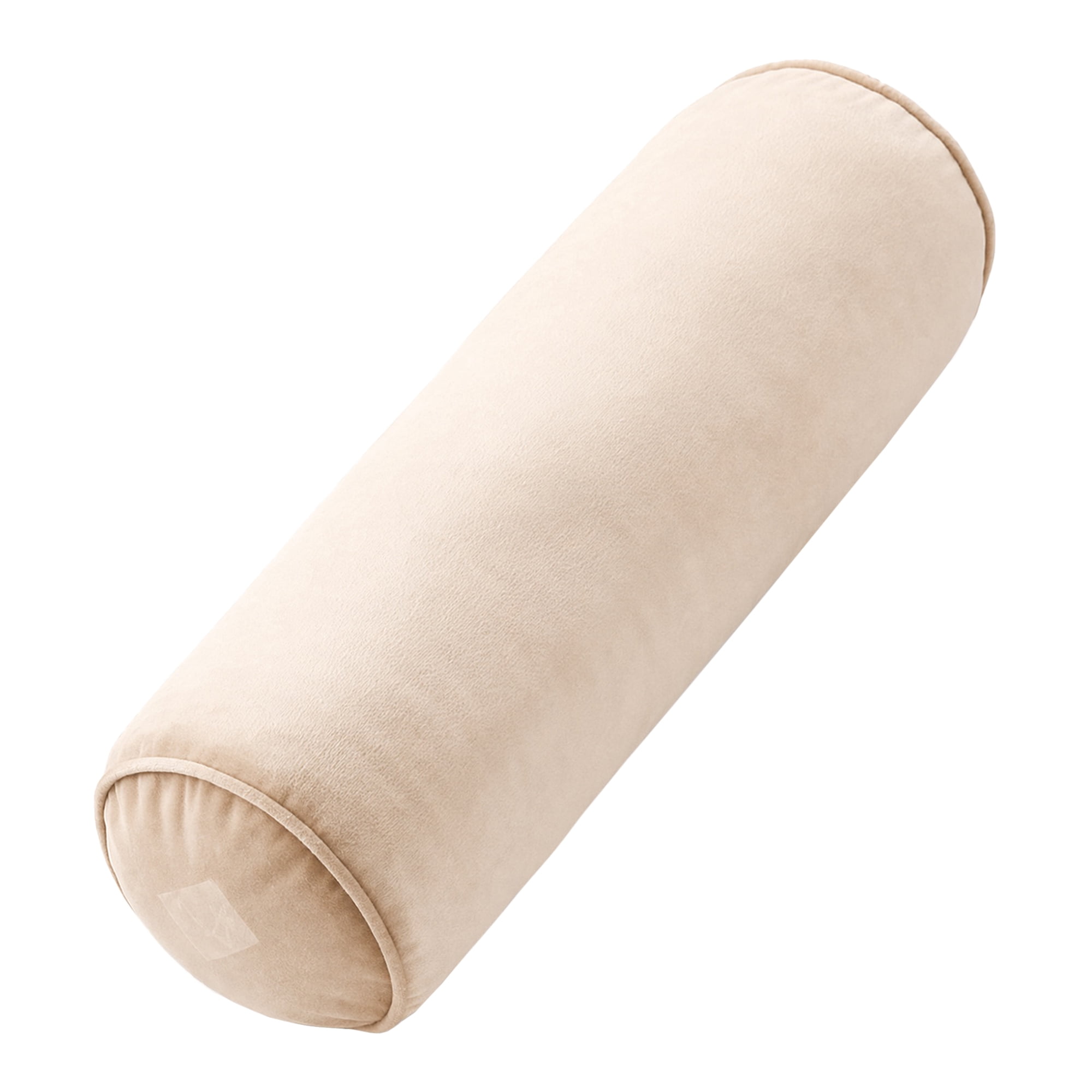 Unique Bargains Lumbar Support Wool Pillow for Back Support Khaki 19.7"x6.7"