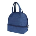 thumbnail image 1 of Unique Bargains Lunch Bag Insulated Bag Cute Tote Bag Navy Blue, 1 of 6