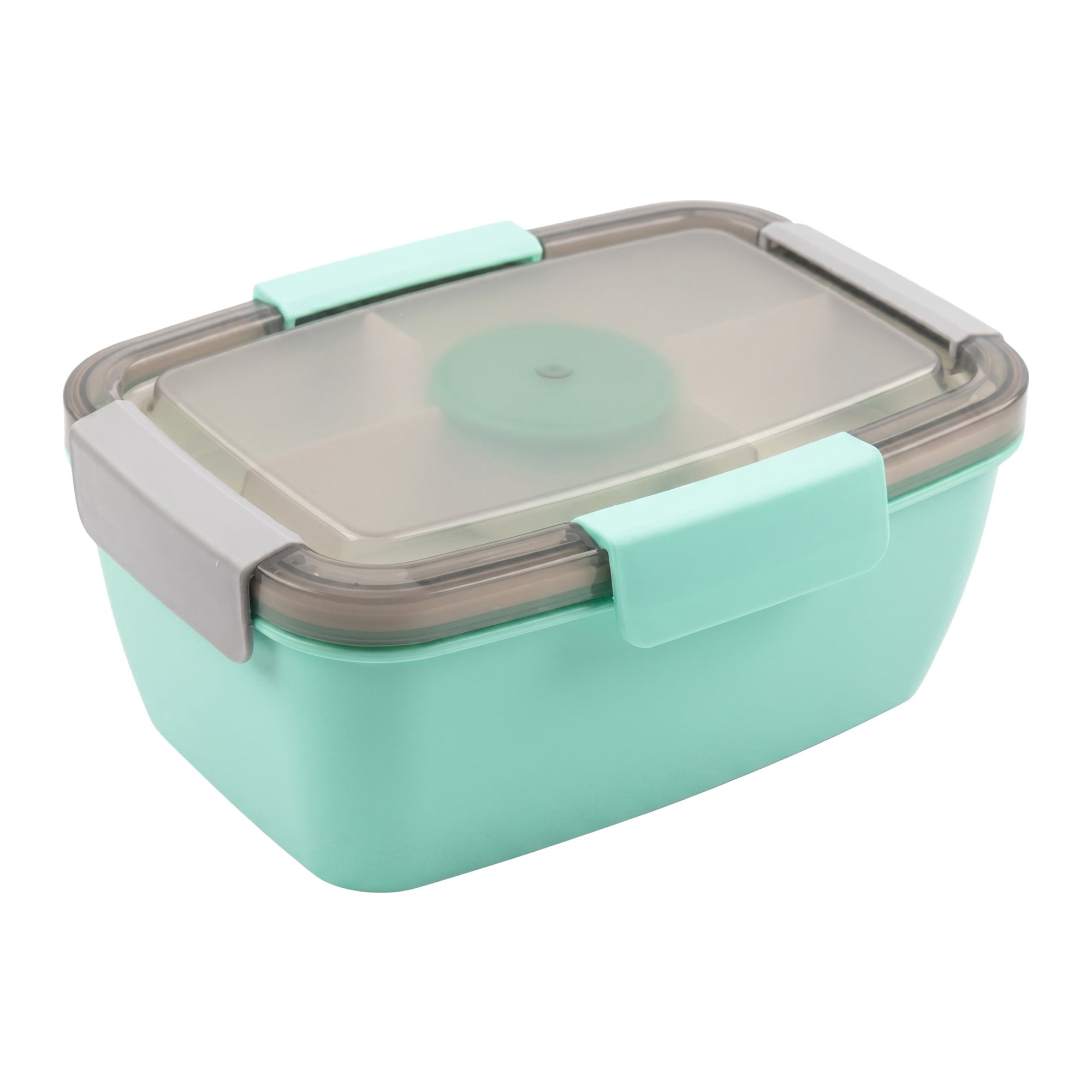 Unique Bargains Lunch Leak-Proof Meal Prep Container with Dressing Cup Green-3