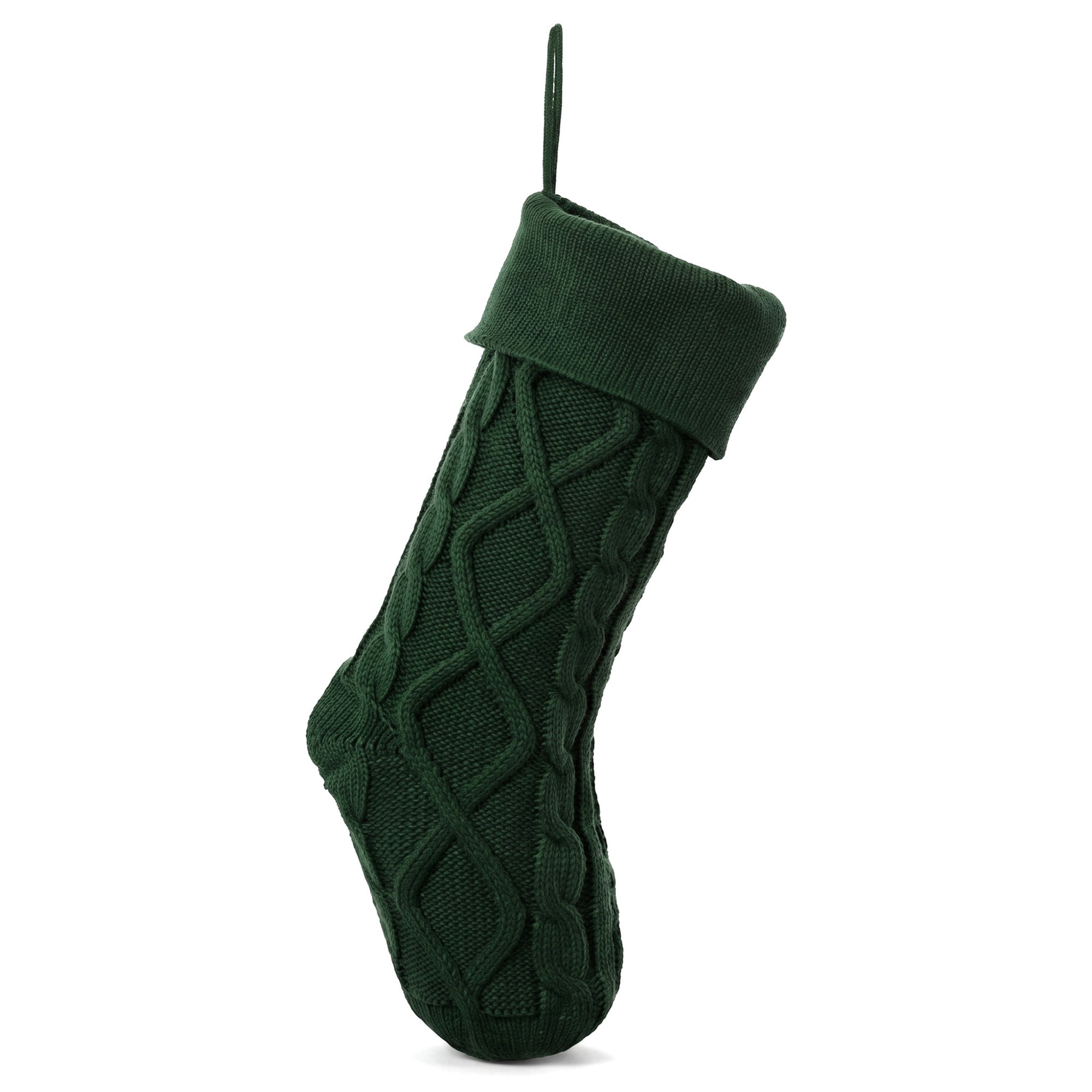 Unique Bargains Luxurious Velvet Bowknot Christmas Stocking Green 18"