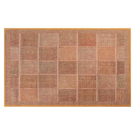 Unique Bargains Luxury Bath Floor Mats Soft Absorbent Bath Rugs Quick Dry Brown 16" x 24"