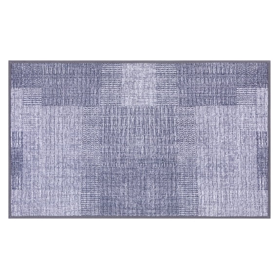 Unique Bargains Luxury Bath Floor Mats Soft Absorbent Bath Rugs Quick Dry Grey 16" x 24"