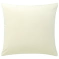 thumbnail image 1 of Unique Bargains Luxury Euro Velvet Square Decorative Throw Pillow Cover, 18" x 18" Pearl White, 1 of 8
