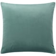 thumbnail image 1 of Unique Bargains Luxury Euro Velvet Square Decorative Throw Pillow Cover, 18" x 18" Seagreen, 1 of 8