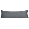 thumbnail image 1 of Unique Bargains Luxury Silky Satin Body Pillow Case Gray 20" x 60", 1 of 8