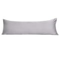thumbnail image 1 of Unique Bargains Luxury Silky Satin Body Pillow Case Light Lilac 20" x 60", 1 of 8