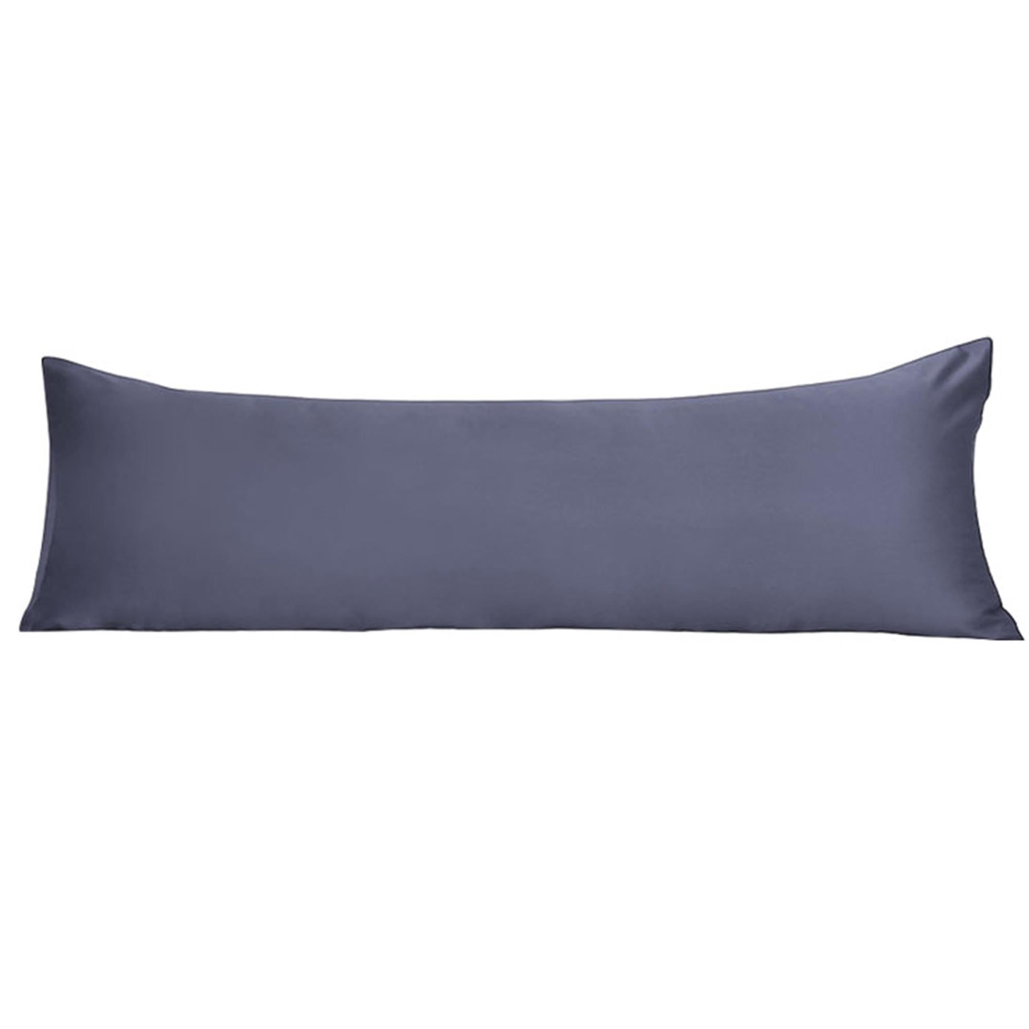 Unique Bargains Luxury Silky Satin Body Pillow Case Slate Gray 20" x 54"