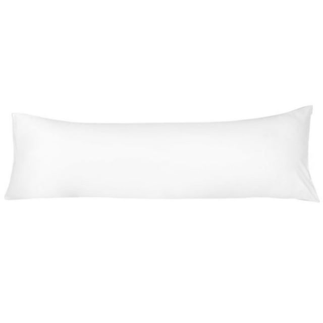 Unique Bargains Luxury Silky Satin Body Pillow Case White 20" x 54