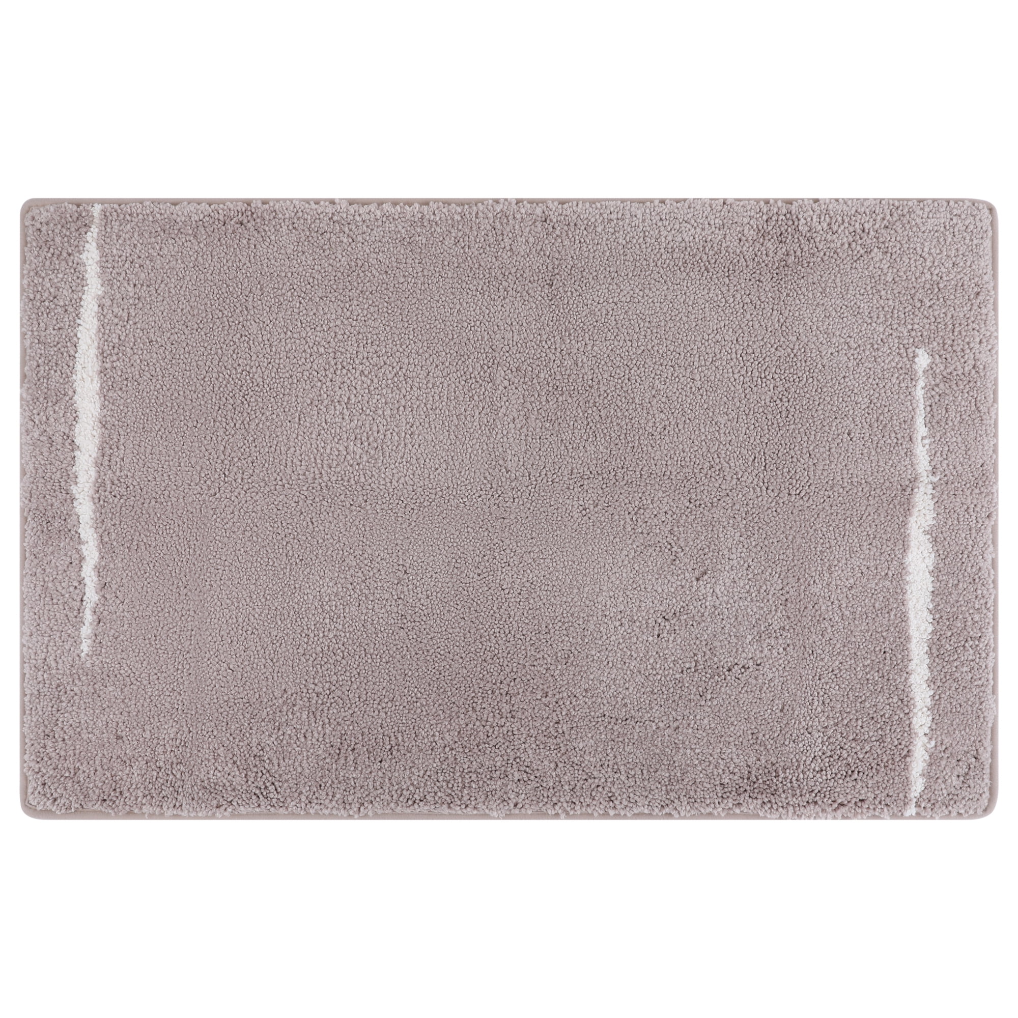 Unique Bargains Luxury Soft Shaggy Absorbent Microfiber Bath Mat Brown 32" x 20"