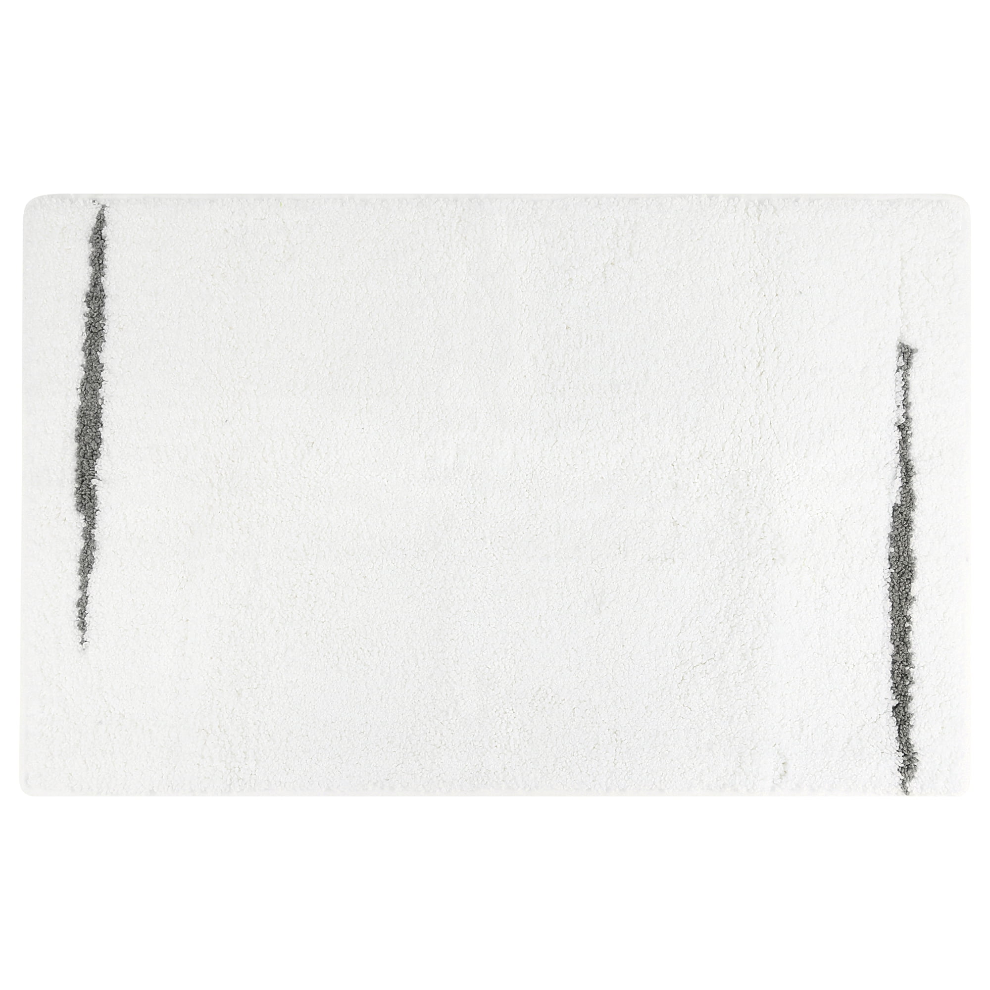 Unique Bargains Luxury Soft Shaggy Absorbent Microfiber Bath Mat White 32" x 20"