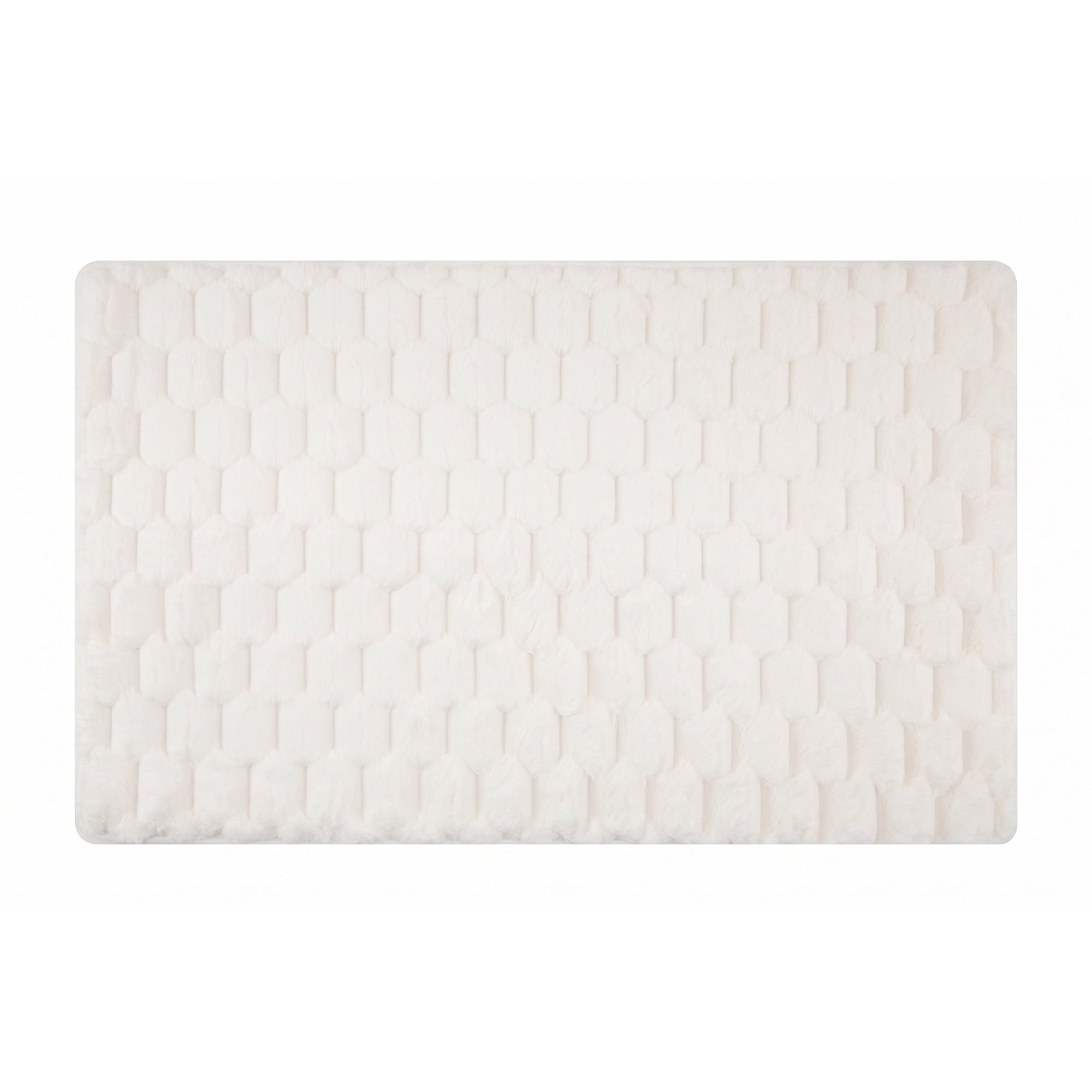 Unique Bargains Luxury Ultra Soft Absorbent Microfiber Bath Mat Non Slip Beige 32" x 20"