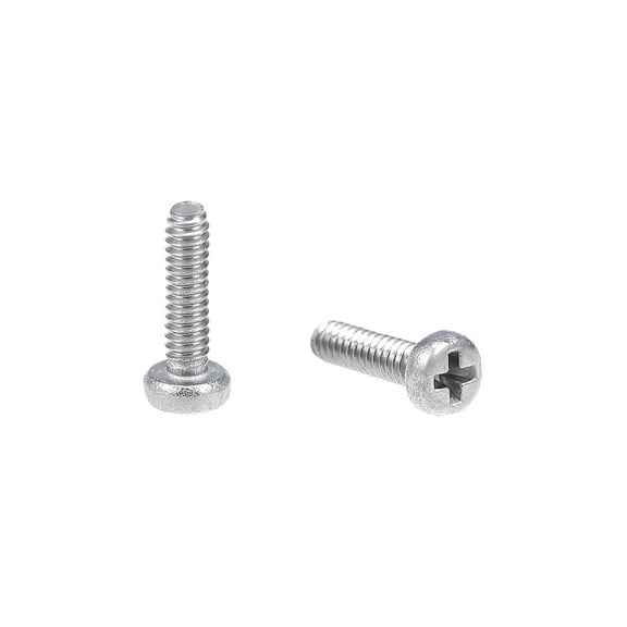 Unique Bargains M1.6x6mm Machine Screws Pan Head Screw Fasteners Bolts 100Pcs
