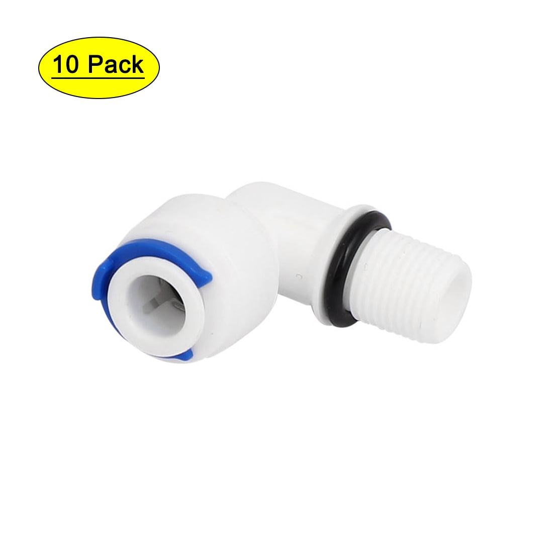 Unique Bargains M10 to 1/4 inch Tube Elbow Quick Connector 10Pcs for ...