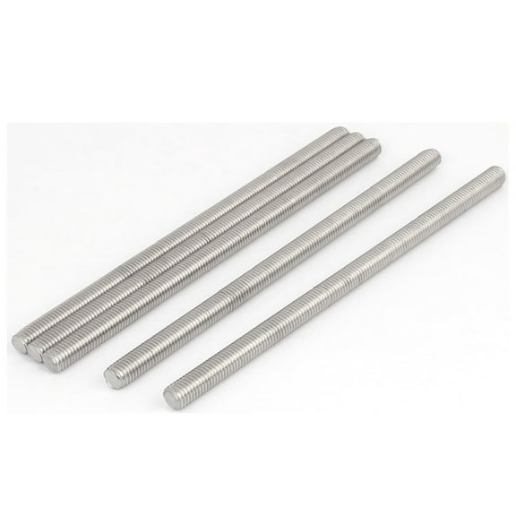 Unique Bargains M10 x 200mm Metric Right Hand Thread Fully Threaded Rod Stud Fastener 5Pcs