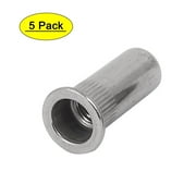 Unique Bargains M10 x 34mm 304 Stainless Steel Closed End Blind Rivet Nut Insert 5Pcs