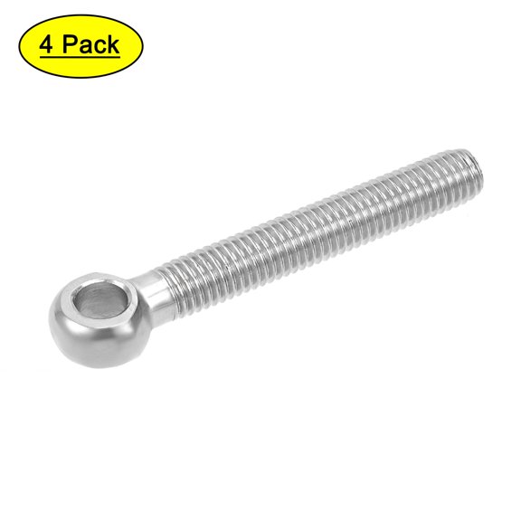 Unique Bargains M10x70mm 304 Stainless Steel Machine Shoulder Lift Eye Bolt Rigging 4pcs