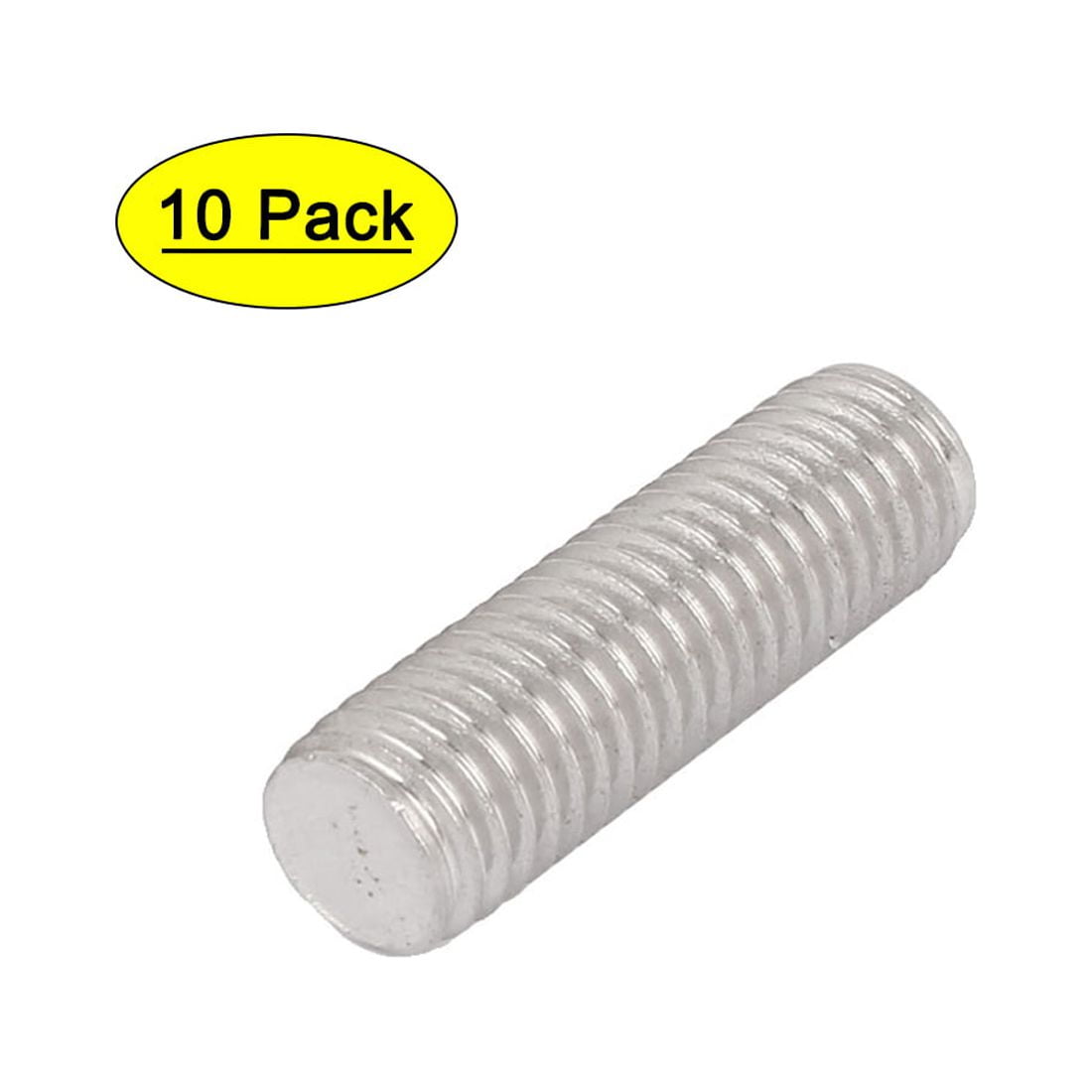 Unique Bargains M12 x 40mm Metric Right Hand Thread Fully Threaded Rod Stud Fastener 10Pcs