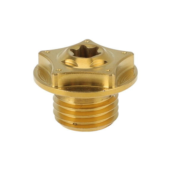 Unique Bargains M14*1.5 Oil Drain Plug Oil Pan Drain Bolt Screw Thread Repair Gold Tone 1 Pcs