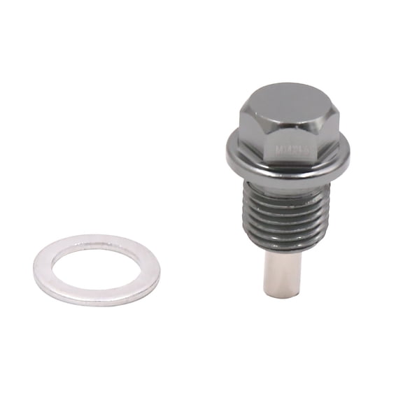 Unique Bargains M14 x 1.5mm Thread Gray Magnetic Auto Car Oil Pan Drain Bolt Kit w Washer