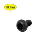 thumbnail image 1 of Unique Bargains M2.5x5mm Thread 10.9 Alloy Steel Button Head Hex Socket Cap Screw Bolt 100pcs, 1 of 4