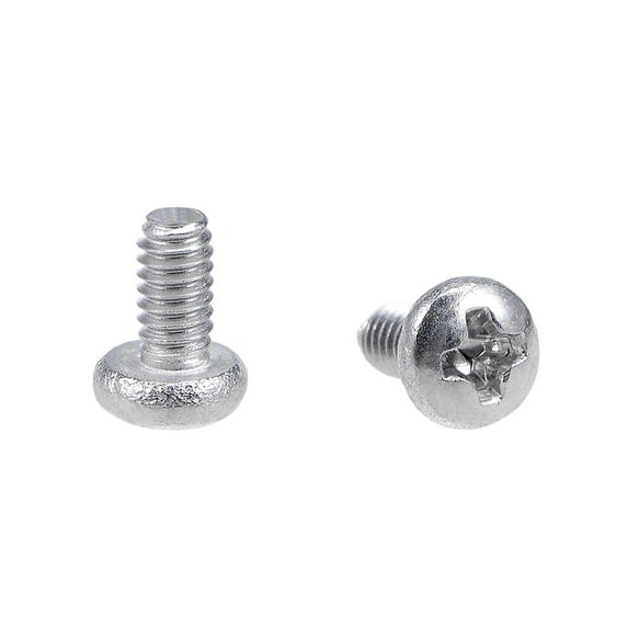 Unique Bargains M2x4mm Machine Screws Pan Head Screw Fasteners Bolts 100Pcs