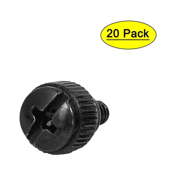 Unique Bargains M3.5 6#-32 PC Computer Case Thumbscrews Thumb Screws (20-Pack)