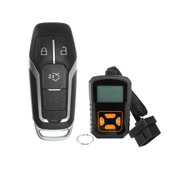 Unique Bargains M3N-A2C31243800 Keyless Entry Remote Key Fob for Ford Edge Explorer 2016-2017 for Ford for for Mustang 2015-2017 315MHz Replacement Car Control Key Kit DIY Tool 4 Buttons Black