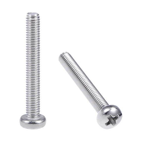 Unique Bargains M3x22mm Machine Screws Pan Phillips Cross Head Screw Fasteners Bolt 100Pcs