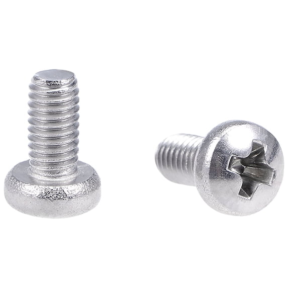 Unique Bargains M3x6mm Machine Screws Pan Phillips Cross Head Screw Fasteners Bolts 100Pcs