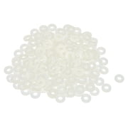Unique Bargains M3x7mmx1mm Plastic Round Flat Washer Gasket Seal Ring Beige 200-pack