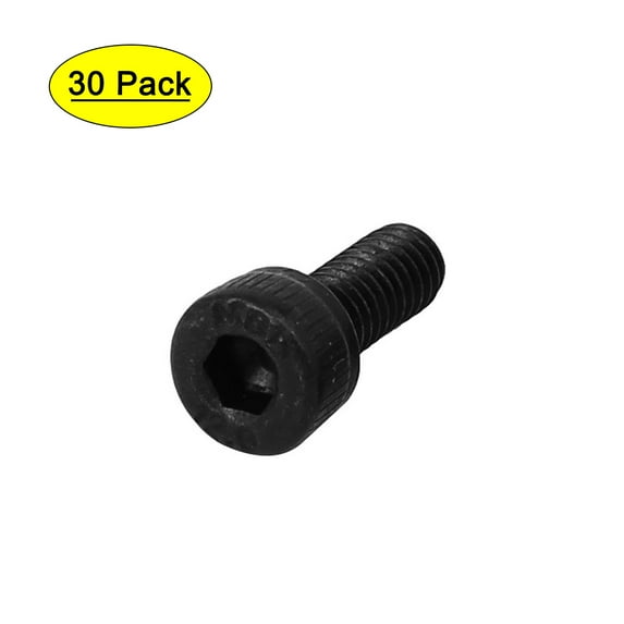 Unique Bargains M4 x 10mm Alloy Steel 12.9 Grade Hex Socket Head Cap Screw DIN912 30Pcs