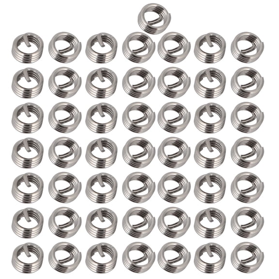 Unique Bargains M4x0.7mmx4mm 304 Stainless Steel Helical Coil Wire Thread Insert 50pcs