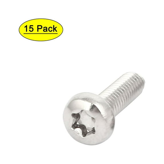 Unique Bargains M4x14mm 316 Stainless Steel Pan Head Torx Socket Cap Security Screw 15pcs