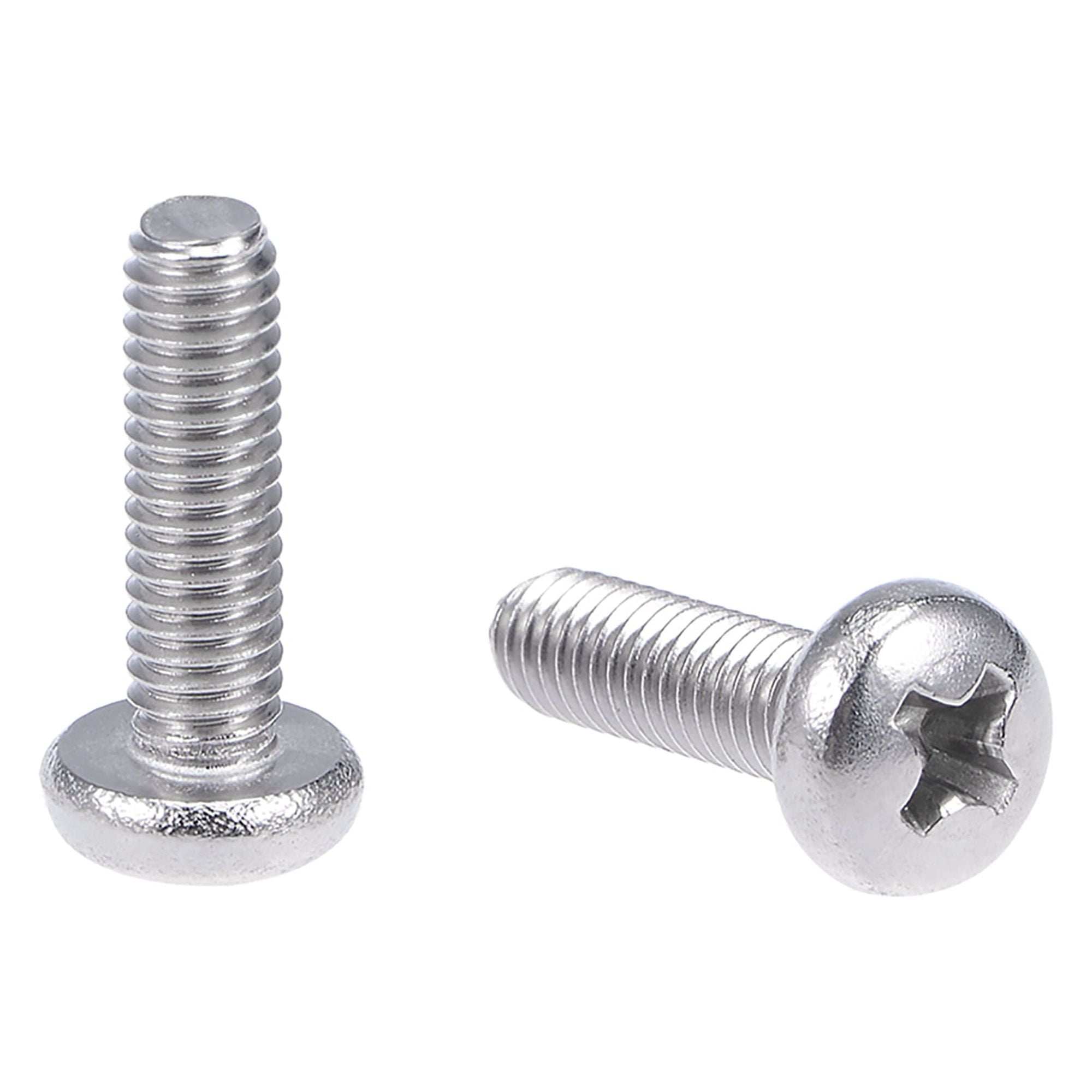 Unique Bargains M4x14mm Machine Screws Pan Phillips Cross Head Screw Fasteners Bolts 20Pcs