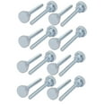thumbnail image 1 of Unique Bargains M4x30mm Carbon Steel Flat Knurled Head Fully Threaded Thumb Screw Bolt 16pcs, 1 of 3
