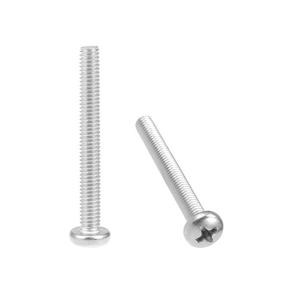 Unique Bargains M4x35mm Machine Screws Pan Phillips Cross Head Screw Fasteners Bolts 30Pcs