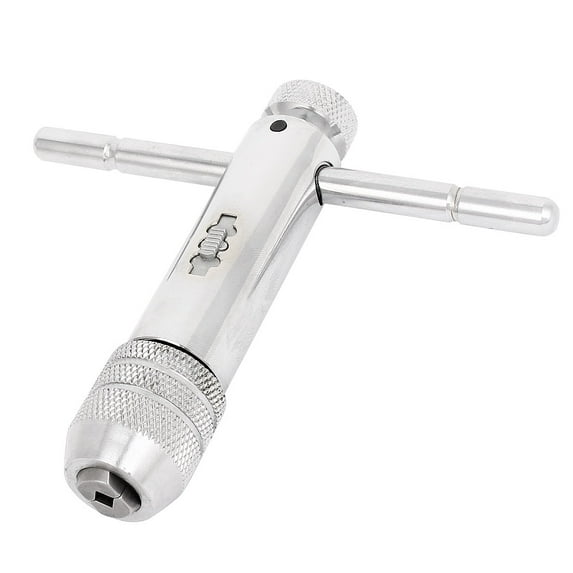 Unique Bargains M5-M12 Reversible Bar T-Handle Forward Reverse Lock Die Set Ratchet Tap Wrench
