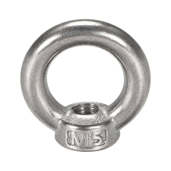 Unique Bargains M5 Metal Female Thread Marine Lifting Eye Nuts Ring 20 Pack