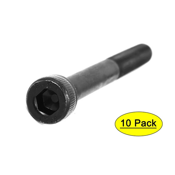 Unique Bargains M5 x 50mm Partially Threaded Alloy Steel Hex Bolts Socket Head Cap Screws 10Pcs