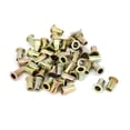 thumbnail image 1 of Unique Bargains M5x13mm Knurled Body Flat Head Blind Rivnuts Rivet Nuts Nutserts 50pcs, 1 of 1