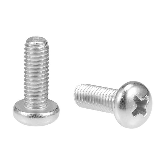 Unique Bargains M5x14mm Machine Screws Pan Phillips Cross Head Screw Bolts 20Pcs