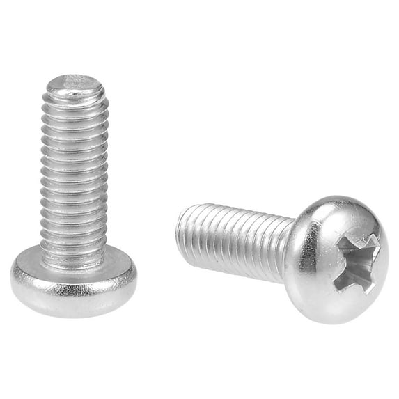 Unique Bargains M5x14mm Machine Screws Pan Phillips Cross Head Screw Bolts 50Pcs