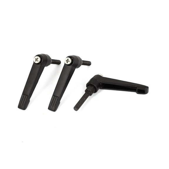Unique Bargains M5x25mm Thread 50mm Long Lever Lathe Machinery Adjustable Clamping Handle 3pcs